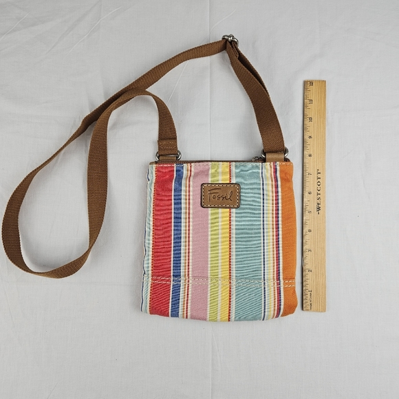 Fossil Bags Fossil Strip Multi Colored Crossbody Bag Poshmark